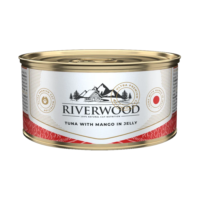 Riverwood Mokra karma dla kotów - Tuńczyk z Mango w galaretce (85g)