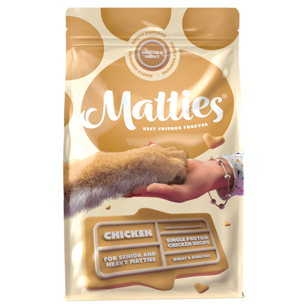 Matties Premium Sucha karma dla psów Senior/Light (3kg) (żółty)