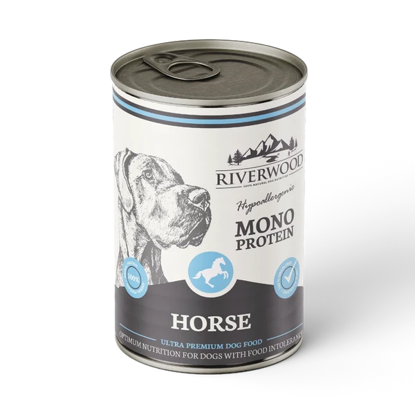 Riverwood Mokra karma monobiałkowa dla psów - Konina (400g)