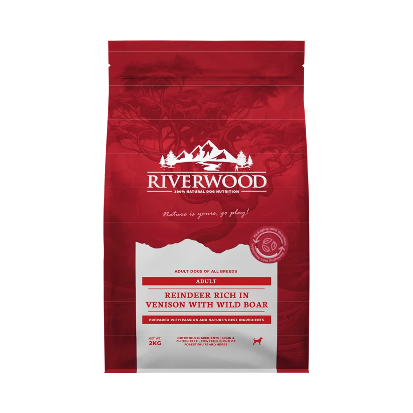 Riverwood Sucha karma dla psów Adult - Renifer i Dziczyzna (2kg)