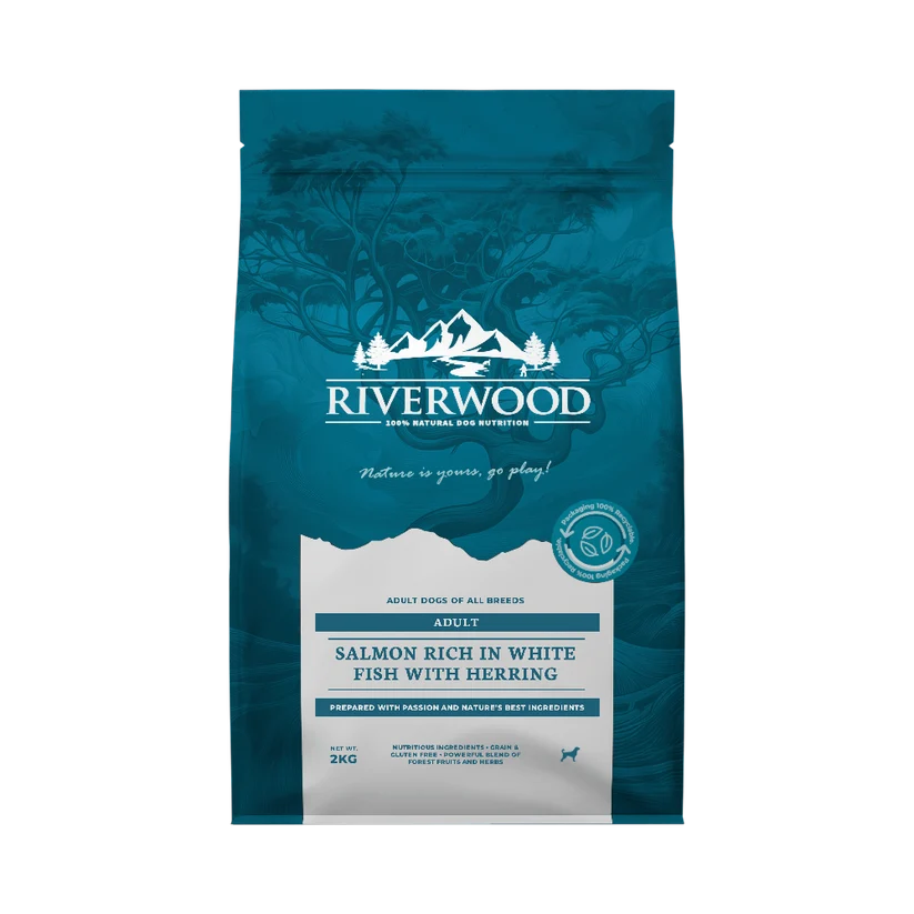 Riverwood Sucha karma dla psów Adult - Łosoś i Biała ryba (2kg)
