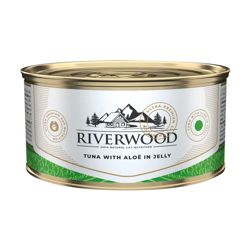 Riverwood Mokra karma dla kotów - Tuńczyk z Aloesem w galaretce (85g)