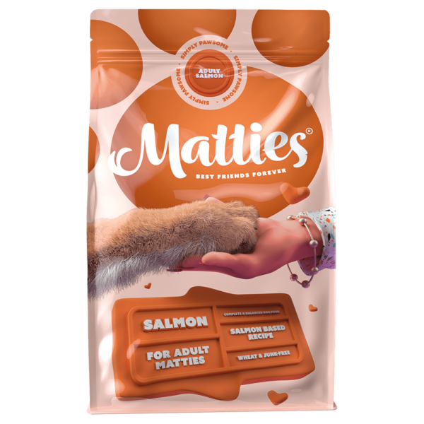 Matties Premium Sucha karma dla psów Adult - Łosoś (3kg) (pomarańczowy)