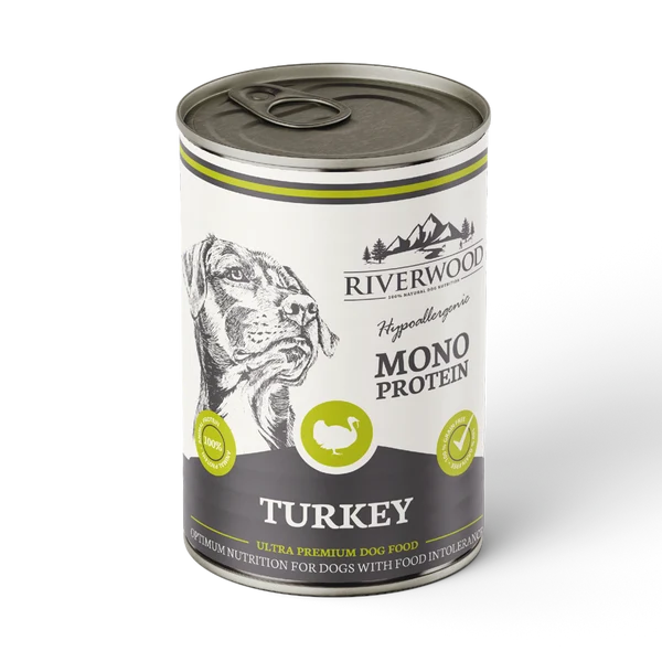 Riverwood Mokra karma monobiałkowa dla psów - Indyk (400g)