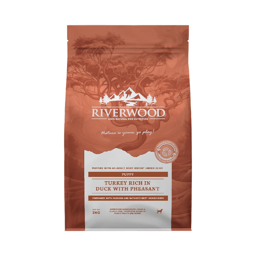 Riverwood Sucha karma dla szczeniąt - Indyk i Kaczka (2kg)